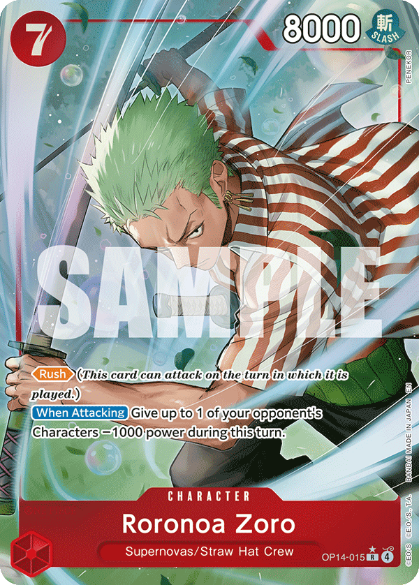 Roronoa Zoro - OP14-015 (Alternate Art) OP14-015 One Piece card