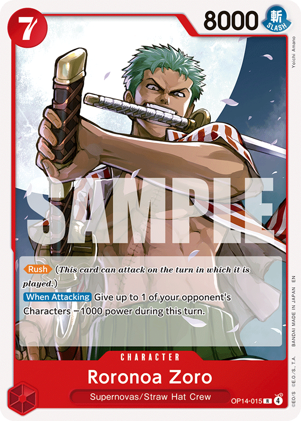 Roronoa Zoro OP14-015 One Piece card