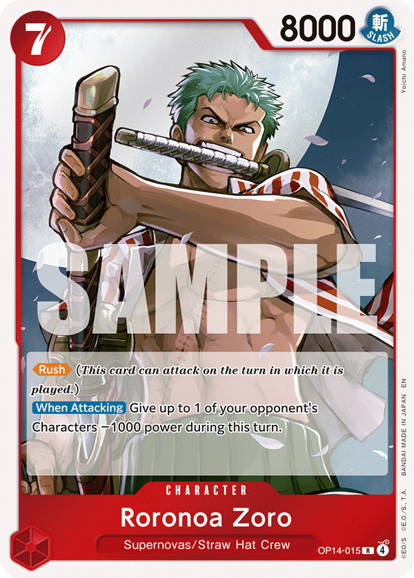 Roronoa Zoro - OP14-015 OP14-015 One Piece card