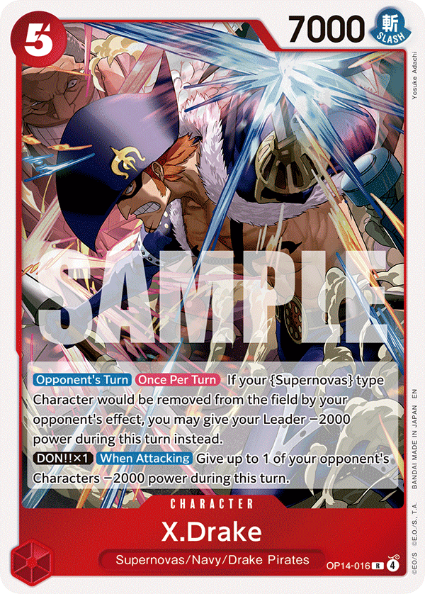X.Drake OP14-016 One Piece card