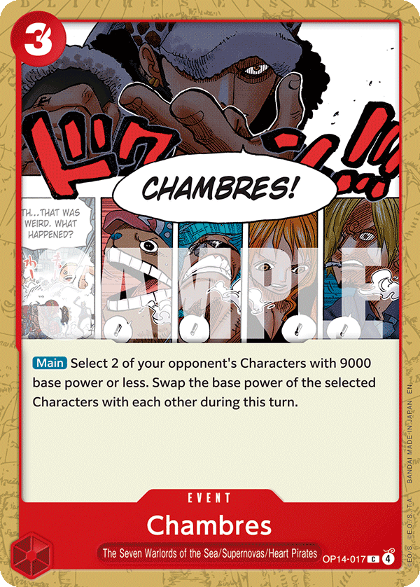 Chambres OP14-017 One Piece card