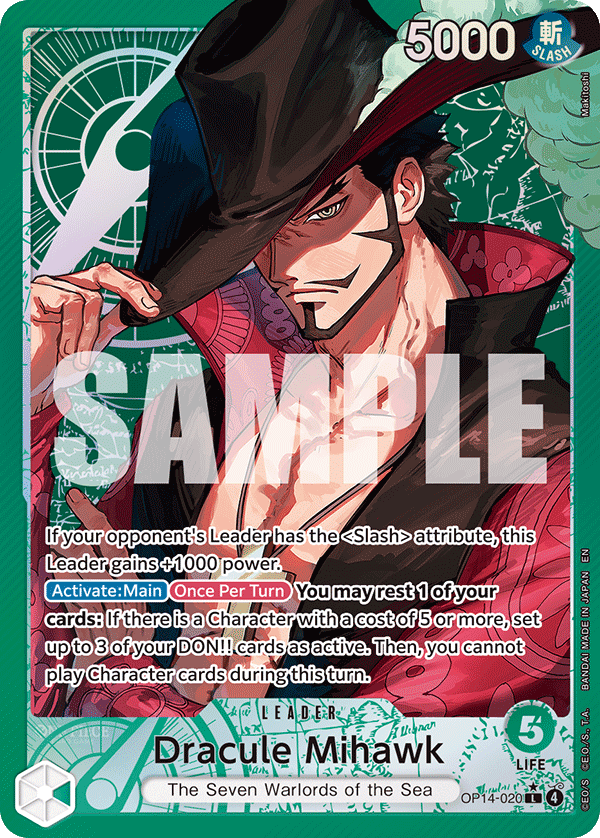 Dracule Mihawk - OP14-020 (Alternate Art) OP14-020 One Piece card