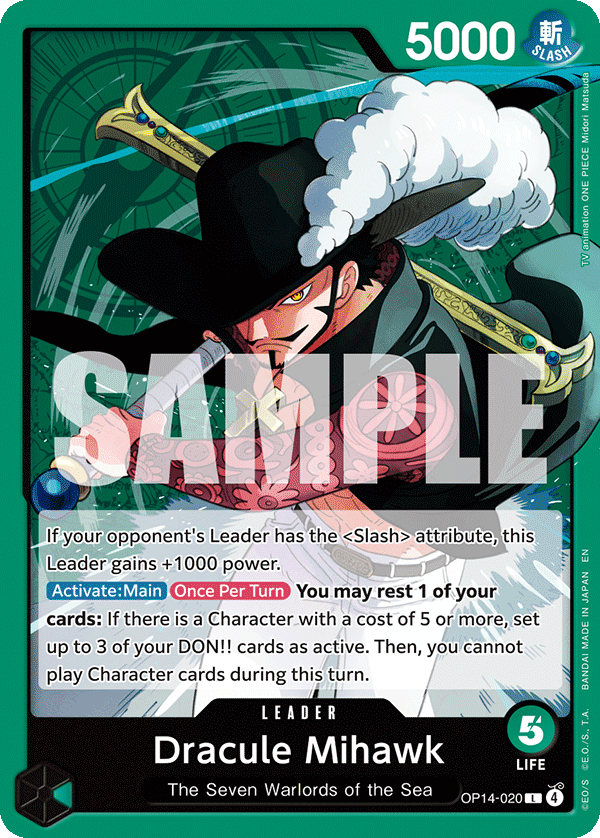 Dracule Mihawk - OP14-020 OP14-020 One Piece card