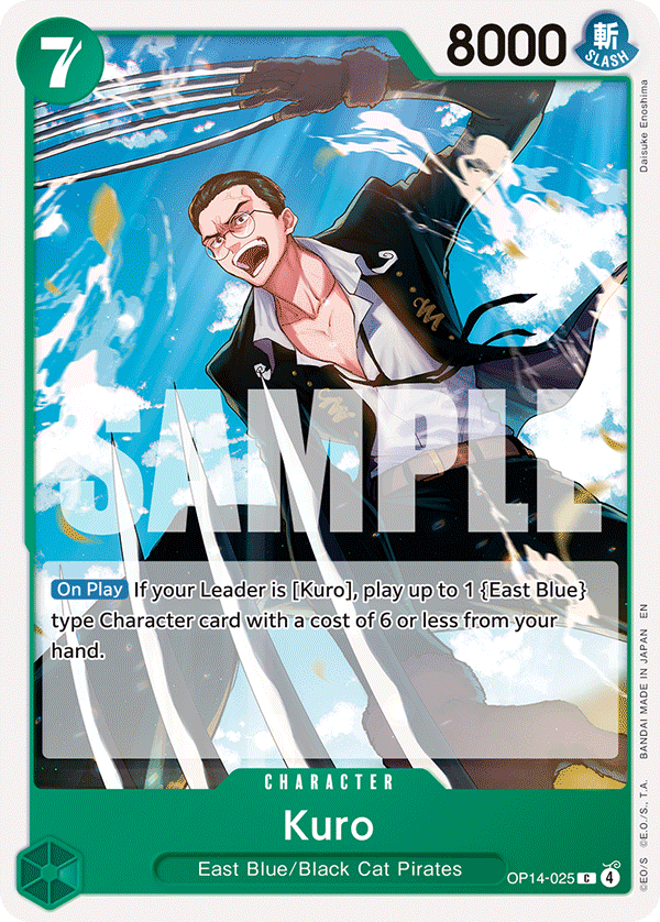 Kuro OP14-025 One Piece card