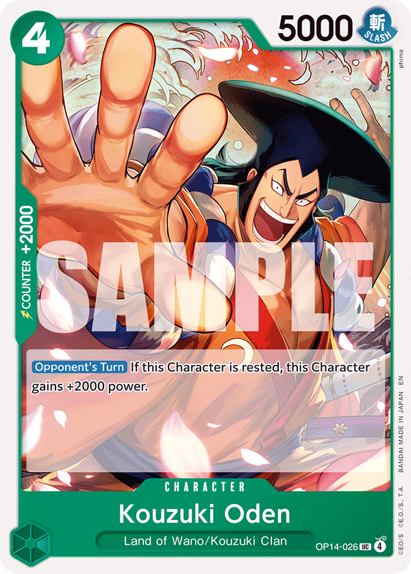 Kouzuki Oden OP14-026 One Piece card