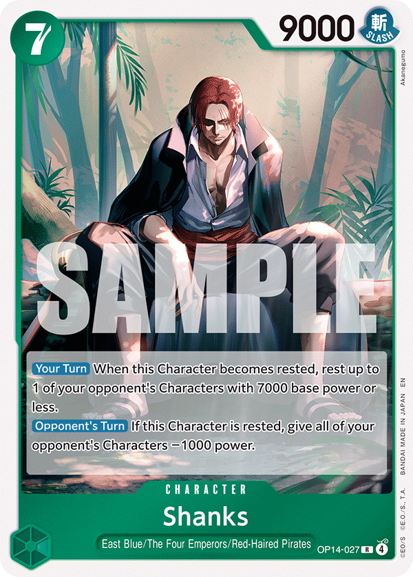 Shanks OP14-027 One Piece card
