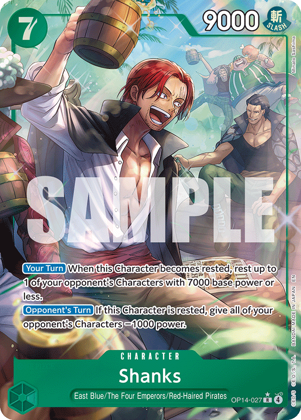 Shanks (Alternate Art) OP14-027 One Piece card