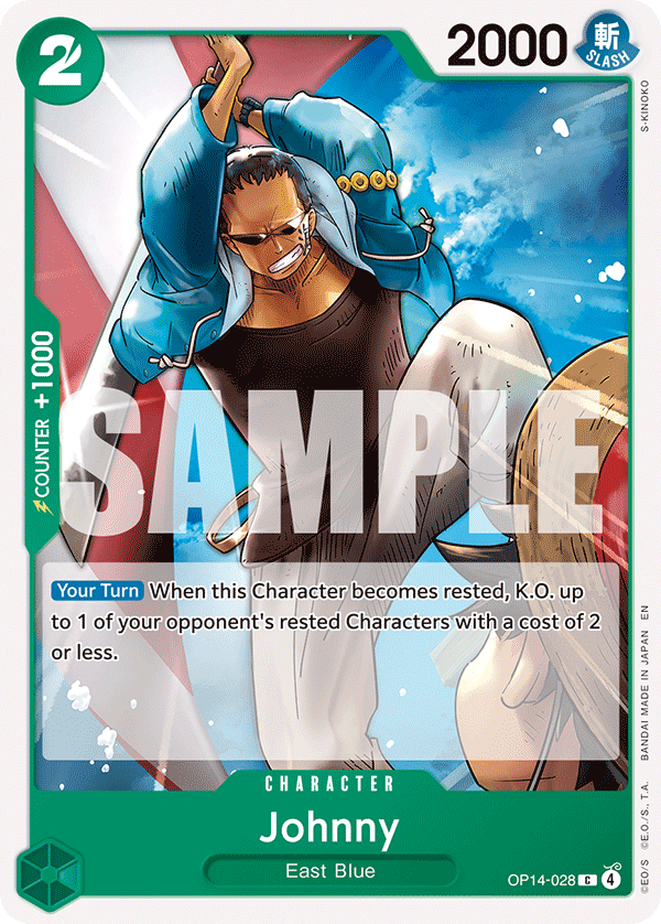 Johnny OP14-028 One Piece card
