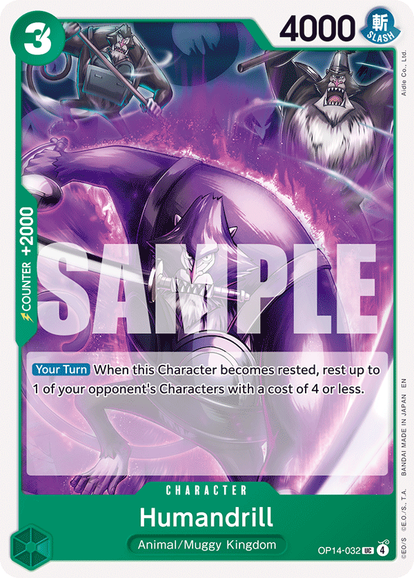 Humandrill OP14-032 One Piece card