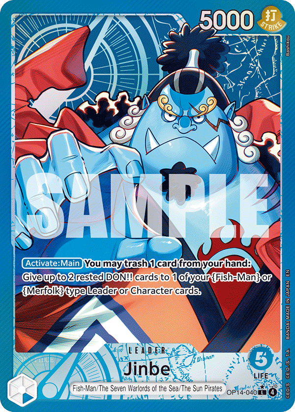 Jinbe - OP14-040 (Alternate Art) OP14-040 One Piece card