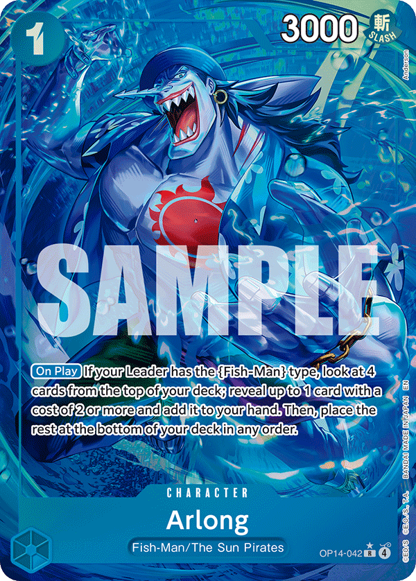 Arlong (Alternate Art) OP14-042 One Piece card