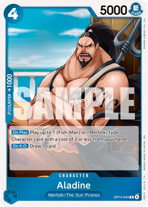 Aladine OP14-043 One Piece card