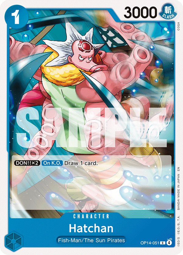 Hatchan OP14-051 One Piece card