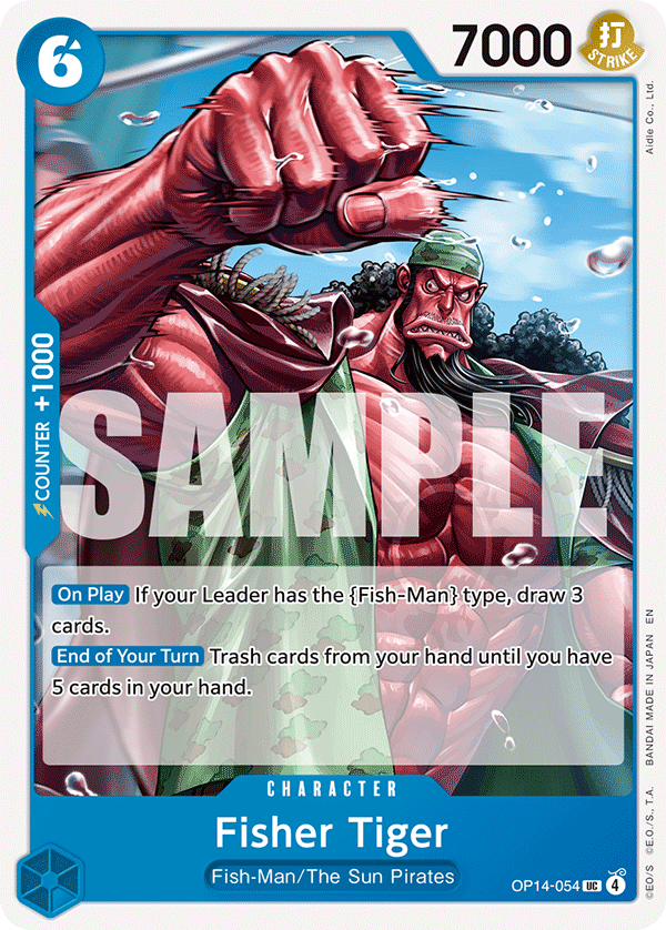 Fisher Tiger OP14-054 One Piece card