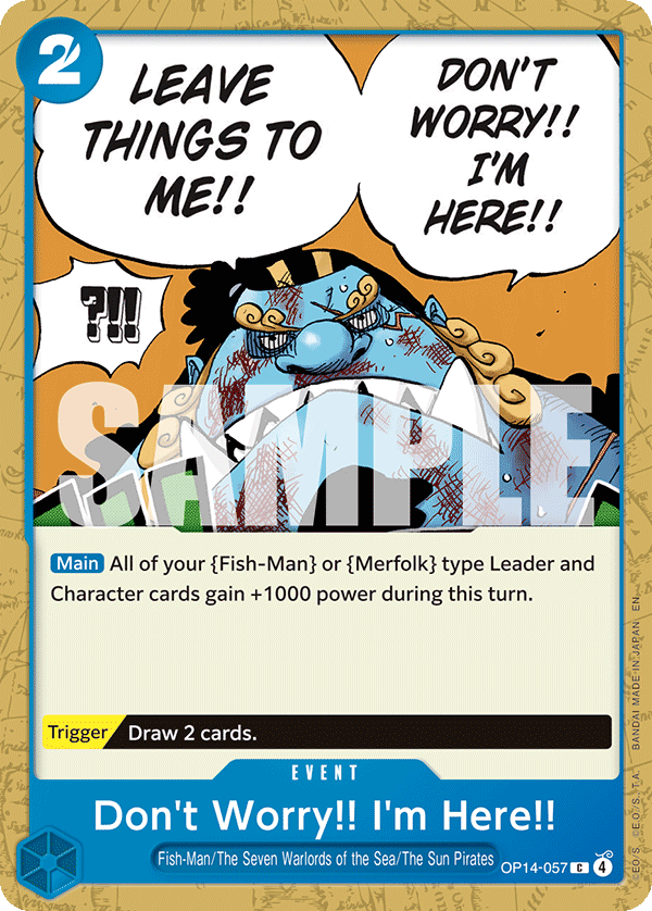 Don't Worry!! I'm Here!! OP14-057 One Piece card