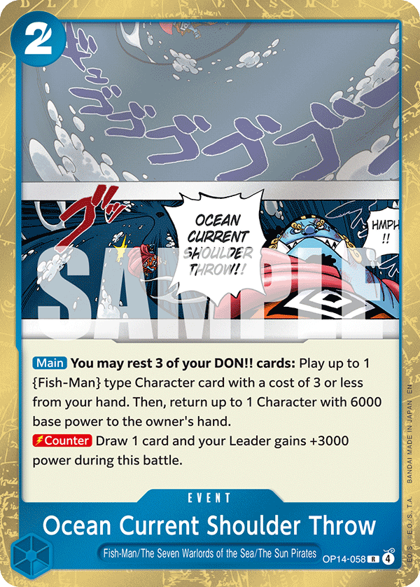 Ocean Current Shoulder Throw OP14-058 One Piece card