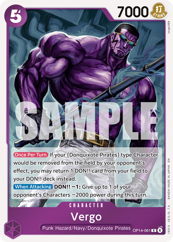 Vergo OP14-061 One Piece card