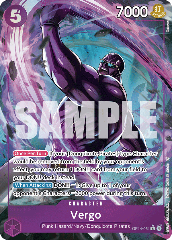 Vergo (Alternate Art) OP14-061 One Piece card