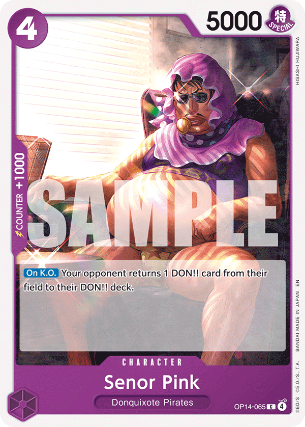 Senor Pink OP14-065 One Piece card