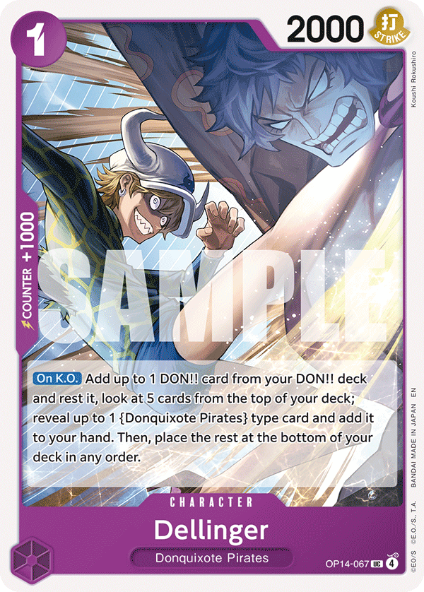 Dellinger OP14-067 One Piece card