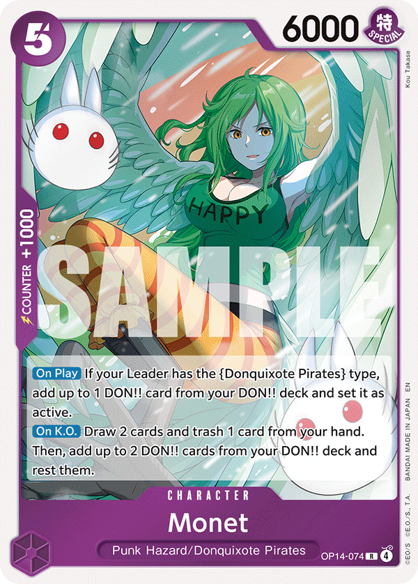 Monet (Dash Pack) OP14-074 One Piece card