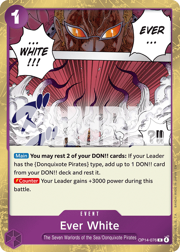 Ever White OP14-076 One Piece card