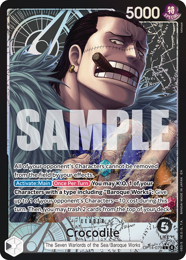 Crocodile - OP14-079 (Alternate Art) OP14-079 One Piece card