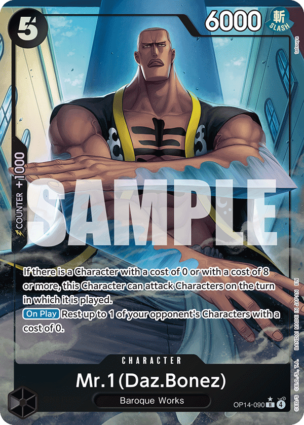 Mr.1 (Daz.Bonez) (Alternate Art) OP14-090 One Piece card