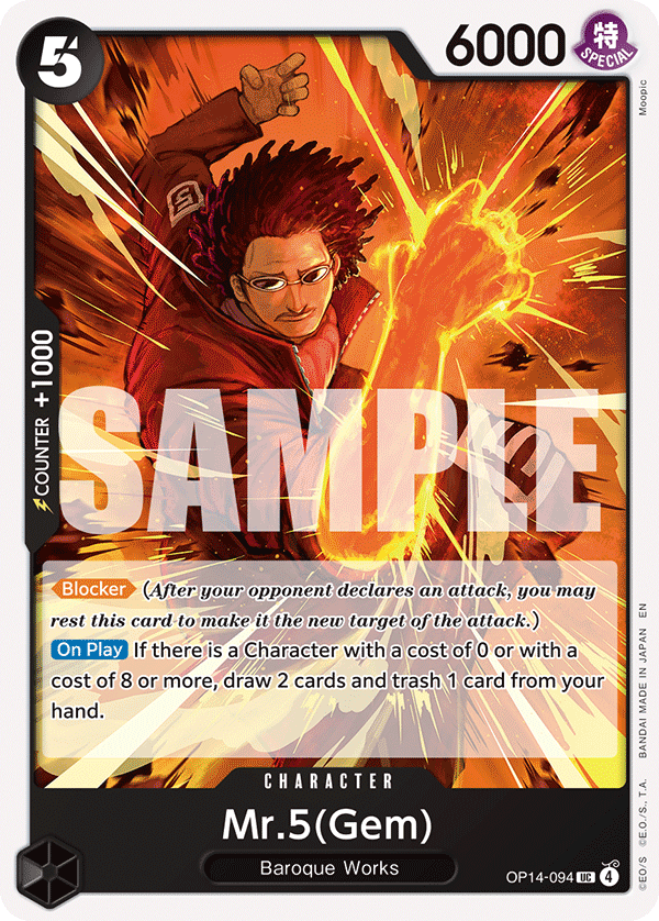 Mr.5(Gem) OP14-094 One Piece card