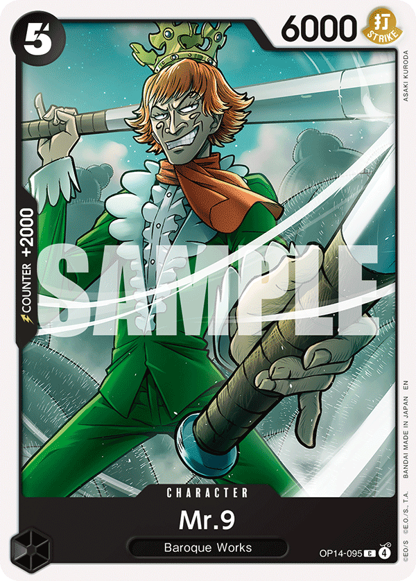 Mr.9 OP14-095 One Piece card