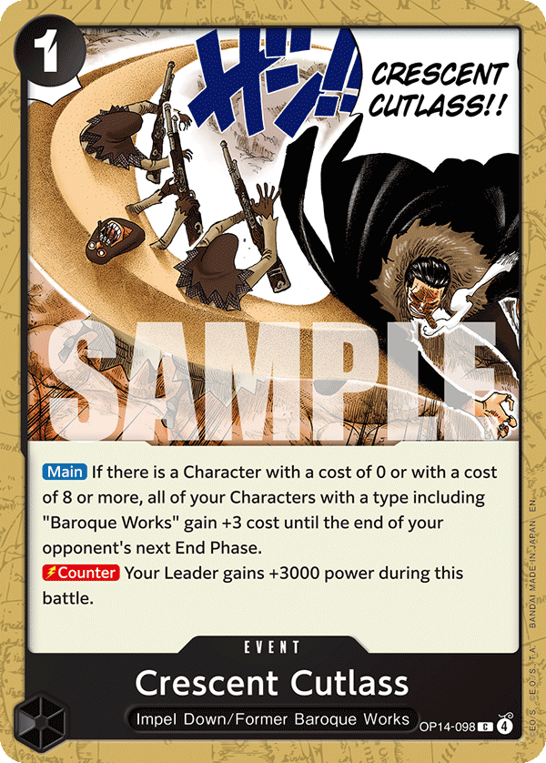 Crescent Cutlass OP14-098 One Piece card