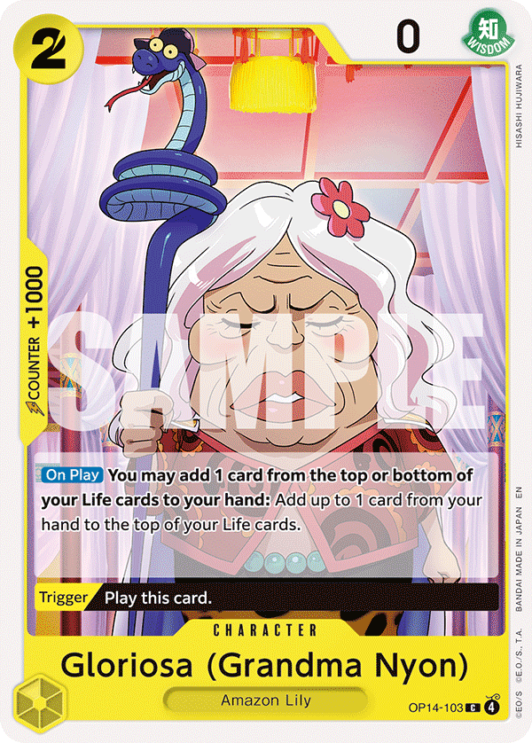 Gloriosa (Grandma Nyon) OP14-103 One Piece card