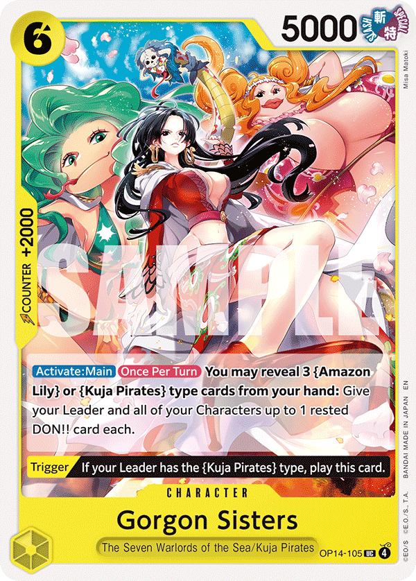 Gorgon Sisters OP14-105 One Piece card