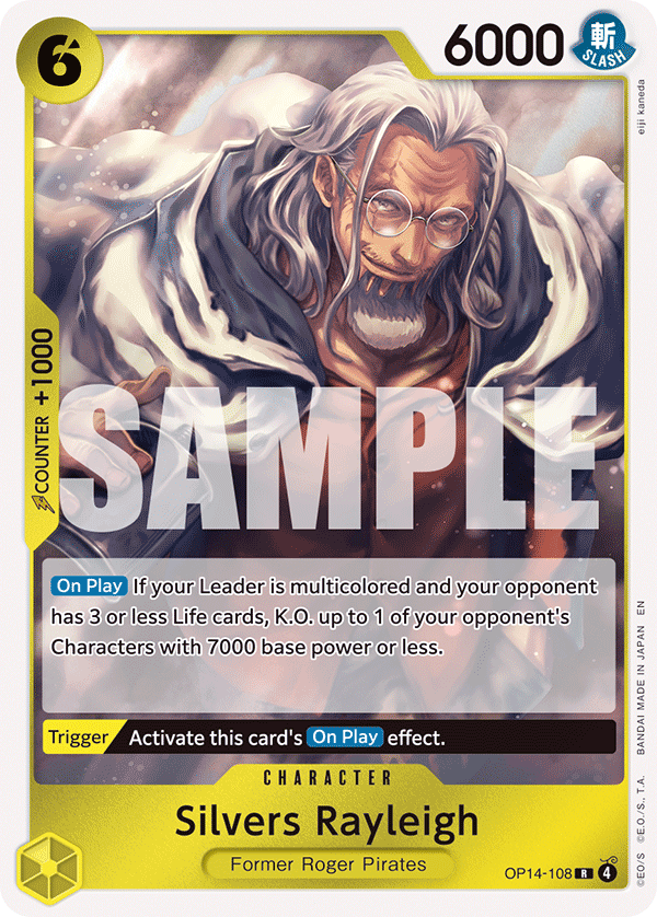 Silvers Rayleigh OP14-108 One Piece card