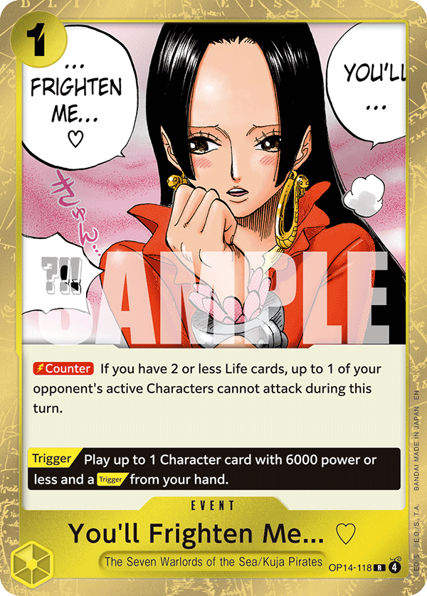 You'll Frighten Me... OP14-118 One Piece card