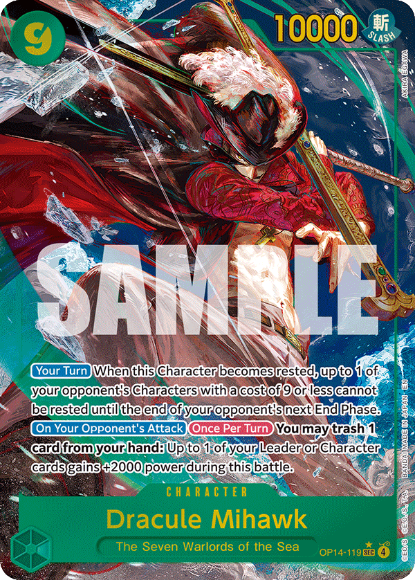 Dracule Mihawk - OP14-119 (Alternate Art) OP14-119 One Piece card