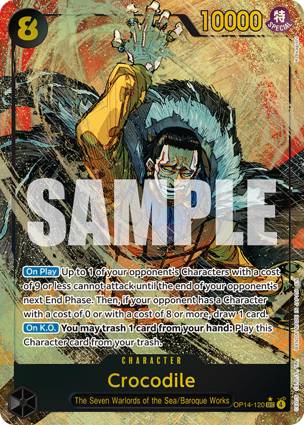 Crocodile - OP14-120 (Alternate Art) OP14-120 One Piece card