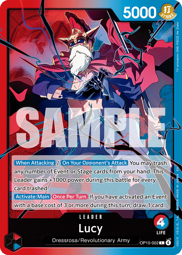 Lucy OP15-002 One Piece card