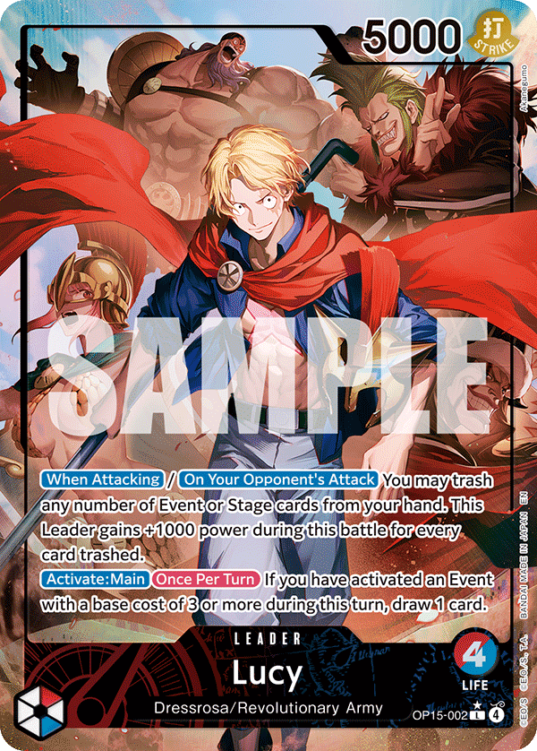 Lucy (Alternate Art) OP15-002 One Piece card