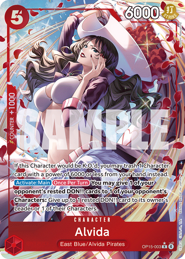 Alvida (Alternate Art) OP15-003 One Piece card