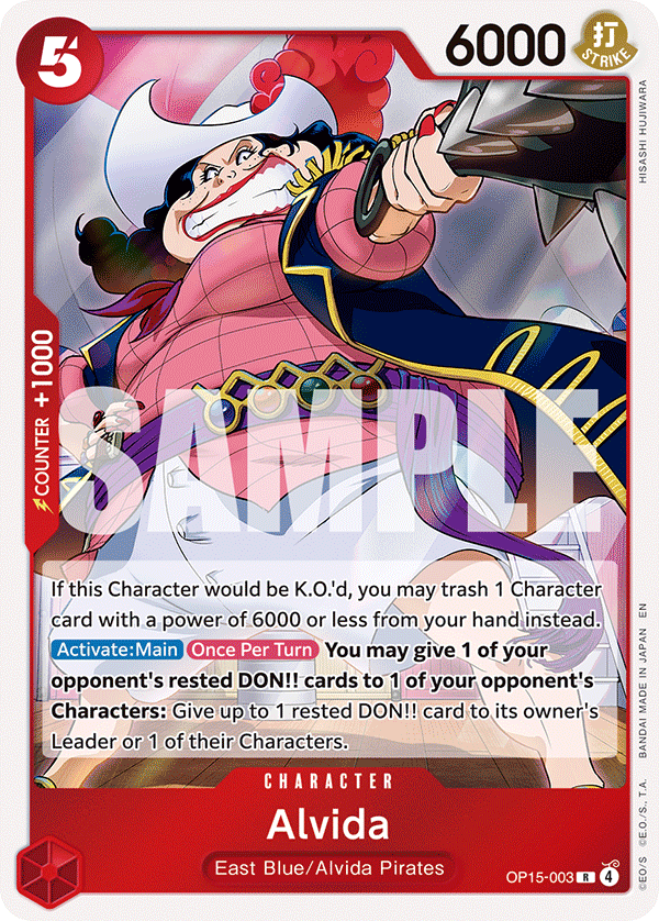 Alvida OP15-003 One Piece card