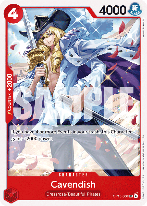 Cavendish OP15-006 One Piece card