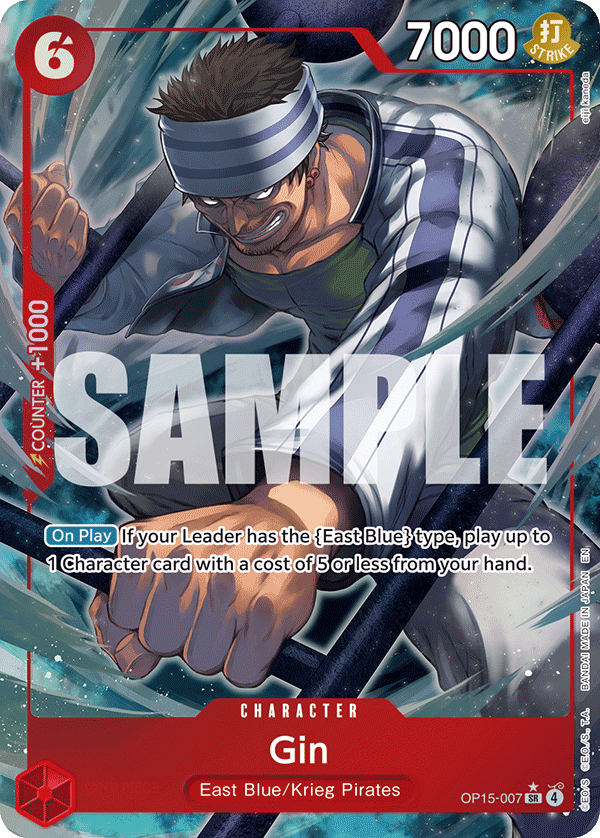 Gin (Alternate Art) OP15-007 One Piece card