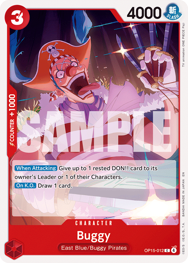 Buggy OP15-012 One Piece card