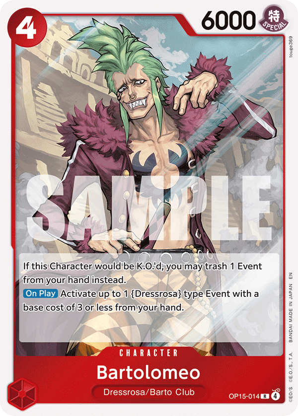 Bartolomeo OP15-014 One Piece card