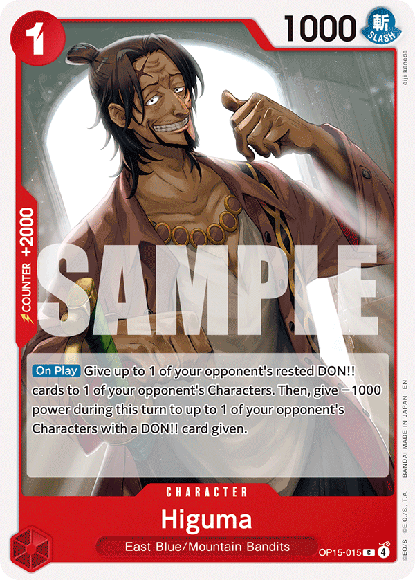 Higuma OP15-015 One Piece card