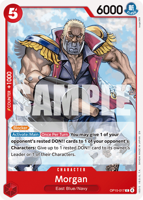 Morgan OP15-017 One Piece card