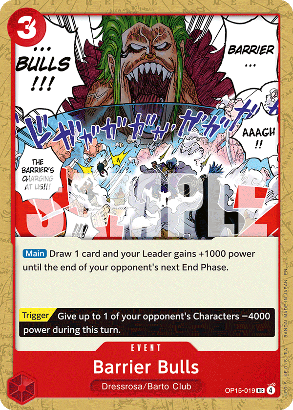Barrier Bulls OP15-019 One Piece card