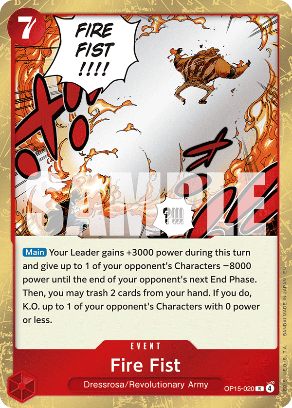 Fire Fist OP15-020 One Piece card