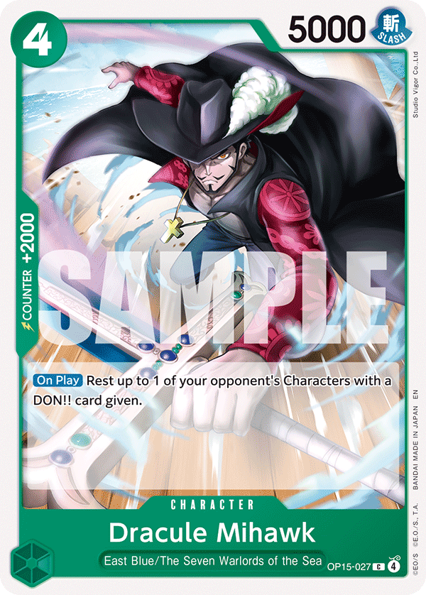 Dracule Mihawk OP15-027 One Piece card
